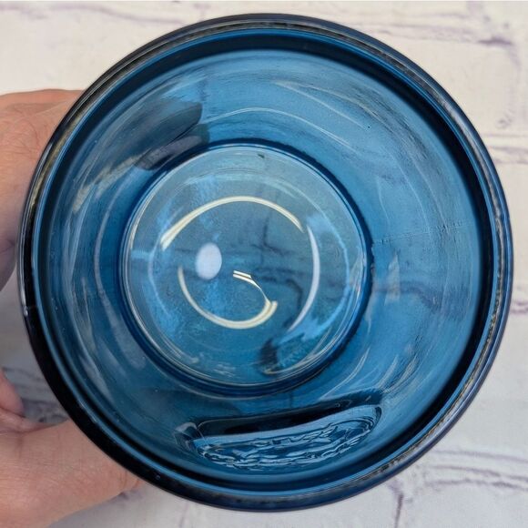 Authentic 100% Recycled San Miguel Blue 4" Drink Glass Tumbler EUC - Picture 5 of 8